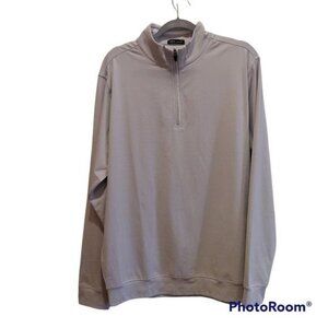 Full Turn 1/4 Zip Pullover Mens L Gary Supima Cotton Coolpass Golf Athleisure